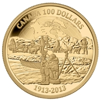 2013 Canada $100 100th Anniversary of the Arctic Expedition 14K Gold