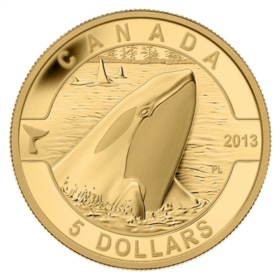 2013 $5 O Canada - Orca (#5) Pure Gold Coin (No Tax) - 123927