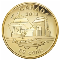 2013 Canada 50-cent 300th Anniversary of Louisbourg 1/25oz. Pure Gold (No Tax)