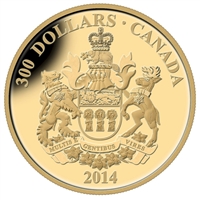 2014 Canada $300 14K Provincial Coats of Arms - Saskatchewan Gold