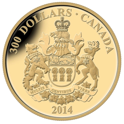 2014 Canada $300 14K Provincial Coats of Arms - Saskatchewan Gold