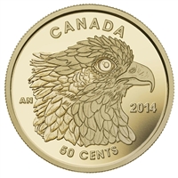 2014 Canada 50-cent Osprey 1/25oz. Fine Gold Coin (TAX Exempt)