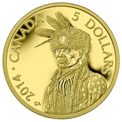 2014 Canada $5 Portrait of Nanaboozhoo Pure Gold Coin (TAX Exempt)