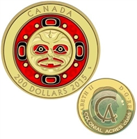 2015 Canada $200 Singing Moon Mask Pure Gold Coin (TAX Exempt) 142547