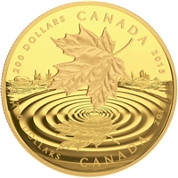2015 Canada $200 Maple Leaf Reflection Pure Gold Coin (No Tax) 142759