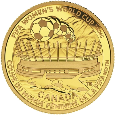 2015 Canada $75 FIFA Women's - Championship Game Pure Gold (NO Tax)