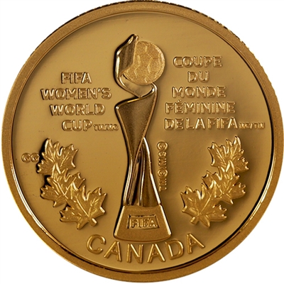 2015 Canada $75 FIFA Women's World Cup - The Trophy Gold (No Tax)