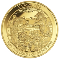 2015 Canada $200 Grizzly Bear The Clan Pure Gold Coin (No Tax) 145426