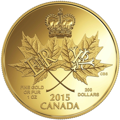 2015 Canada $200 An Historic Reign Pure Gold Coin (TAX Exempt) 146599