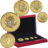 2016 Canada A Historic Reign Gold Maple Leaf Fractional Set (No Tax)