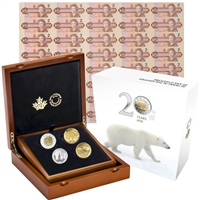 2016 Canada 4-coin 20 Years in the Making Platinum & Gold Set (No Tax)