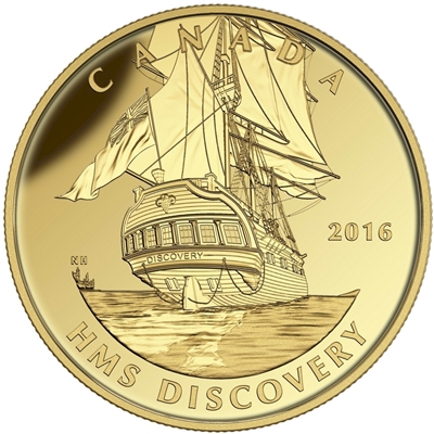 2016 Canada $200 HMS Discovery Tall Ships Legacy Pure Gold (No Tax)