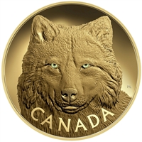 2017 Canada $2500 In The Eyes of the Timber Wolf Pure Gold (No Tax)