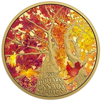 2017 Canada $250 Maple Canopy - Kaleidoscope of Colour Gold (No Tax)