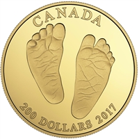 2017 Canada $200 Welcome to the World Pure Gold Coin (No Tax)