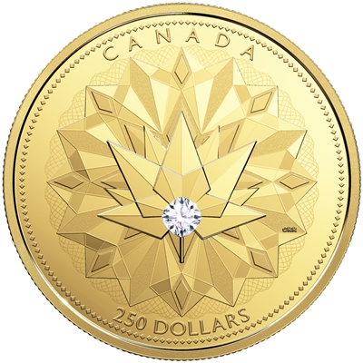 2017 Canada $250 Celebrating Canadian Brilliance Gold with Diamond (No Tax)