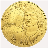 2018 Canada $100 250th Anniversary of the Birth of Tecumseh 14k Gold Coin