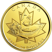 2018 Canada $20 Symbols of the North 1/10oz. Pure Gold Coin (No Tax)