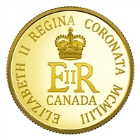 2018 Canada $10 65th Anniversary Coronation of Queen Elizabeth II Pure Gold (No Tax)