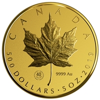 2019 $500 Canada Gold Maple Leaf Pure Gold (No Tax)