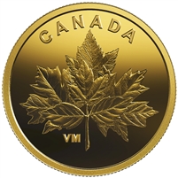 2019 Canada 25-cent Bouquet of Maple Leaves Pure Gold (No Tax)