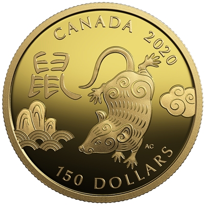 2020 Canada $150 Year of the Rat Gold