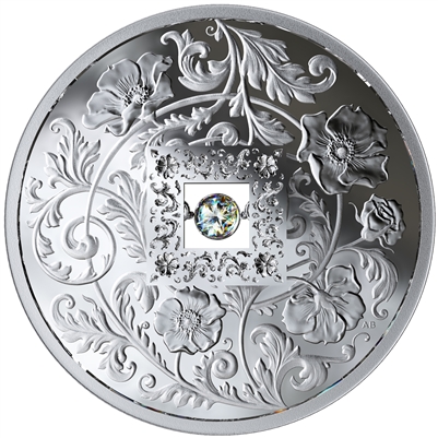 2019 Canada $20 Sparkle of the Heart Fine Silver with Diamond