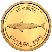 2020 Canada 1/10th oz. Tribute to Alex Colville: 1967 10-cent Pure Gold Coin (No Tax)
