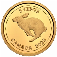 2020 Canada 1/10th oz. Tribute to Alex Colville: 1967 5-cent Pure Gold Coin (No Tax)