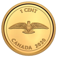 2020 1/10th oz. Tribute to Alex Colville: 1967 1-Cent Pure Gold Coin