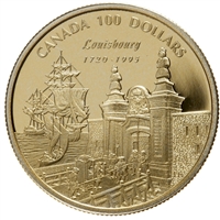 1995 Canada $100 275th Anniversary of the Founding of Louisbourg 14K Gold