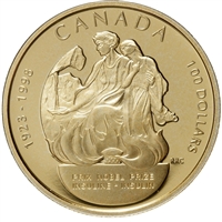 1998 Canada $100 Discovery of Insulin Nobel Prize 75th Anniversary 14K Gold