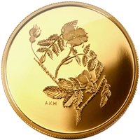 2002 Canada $350 The Wild Rose - Alberta Pure Gold (No Tax)