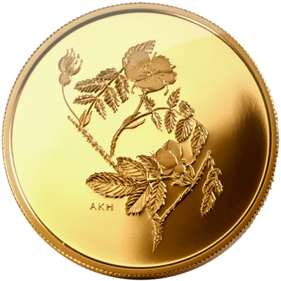 2002 Canada $350 The Wild Rose - Alberta Pure Gold (No Tax)