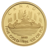 2005 Canada 50-cent Voyageur 1/25oz. Pure Gold Coin (TAX Exempt)