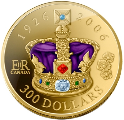 2006 Canada $300 80th Birthday of the Queen 14K Gold Coin