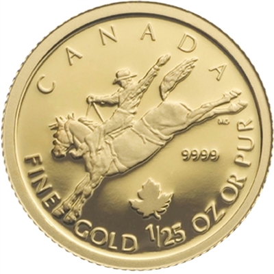 2006 Canada 50-cent 1/25oz. Fine Gold Cowboy (TAX Exempt)