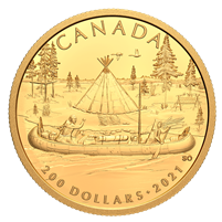 2021 $200 Early Canadian History: The Fur Trade Pure Gold (No Tax)