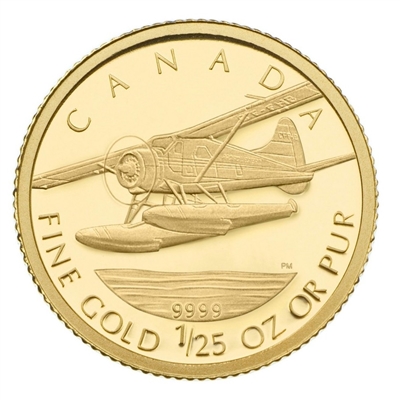 2008 Canada 50-cent de Havilland Beaver 1/25oz Gold Coin (No Tax)