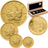 2011 Canada RCM Refinery Centennial Gold Maple Leaf Set (No tax)