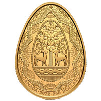 2022 Canada $250 Pysanka Pure Gold Coin (No Tax)