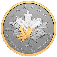 2022 Canada $300 Maple Leaf Forever Pure Platinum Coin (No Tax)