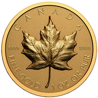 2022 Canada $200 Ultra-High Relief Gold Maple Leaf 1oz. Pure Gold (No Tax)