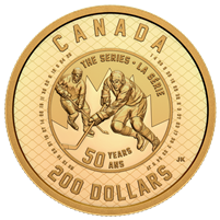 2022 Canada $200 50th Anniversary of the Summit Series Pure Gold (No Tax)