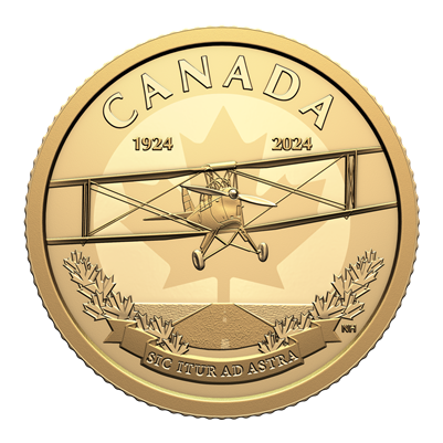 2024 $100 100th Anniversary of the Royal Canadian Air Force Pure Gold (No Tax)