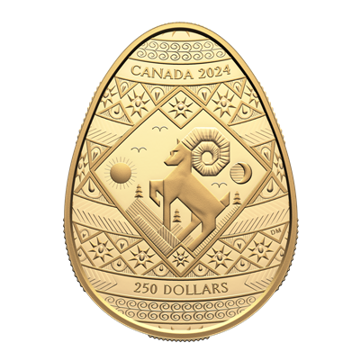 2024 Canada $250 Pysanka Pure Gold Coin (No Tax)