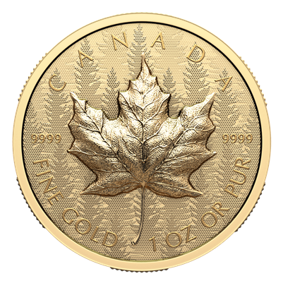 (Pre-Order) 2024 Canada $200 Ultra-High Relief 1oz. GML Pure Gold (No Tax)