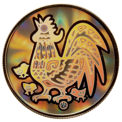 2005 Canada $150 Year of the Rooster 18k Gold Hologram