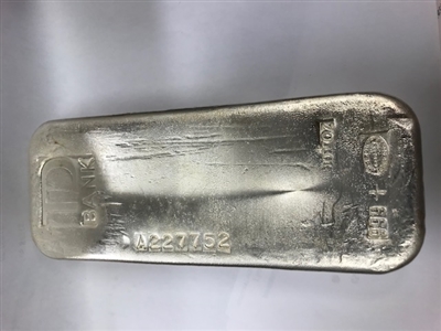 100oz  TD Bank Old Poured .999 Fine Silver Bar (TAX Exempt) No Credit cards