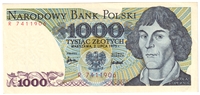 Poland 1975 1,000 Zlotych Note, Pick #146a, AU-UNC 